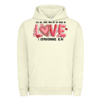 Pigment Pistachio let all that you do be done in love 1 corinthıans Urban Hoodie - MaliasSmallBusiness