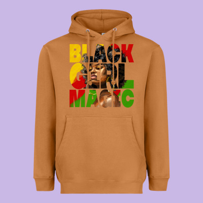 Black Girl Magic Juneteenth Heavyweight Hoodie Designed By Hra Design Shop