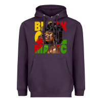 Plum black girl magic juneteenth Heavyweight Hoodie - HRA Design Shop