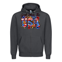 Smoke god bless the usa Zipper Hoodie - Zillion Design Studio