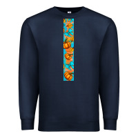Navy Fall Pumpkin Premium Sweatshirt - BundleAndBundleShop
