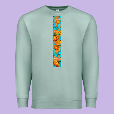 Fall Pumpkin Premium Sweatshirt Designed By Bundleandbundleshop