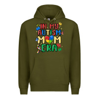 Army Green in my autism mom era Premium Hoodie - MaliasSmallBusiness