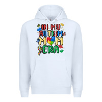 White in my autism mom era Premium Hoodie - MaliasSmallBusiness