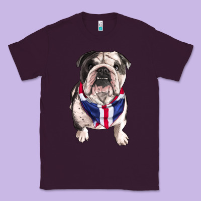 English Bulldog Classic Tee Designed By Ranaportraitstore