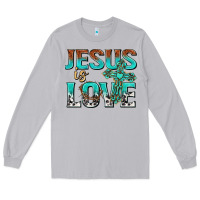 Moon Dust jesus is love Long Sleeve Tee - texasbilliewilder