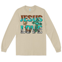Mushroom jesus is love Long Sleeve Tee - texasbilliewilder
