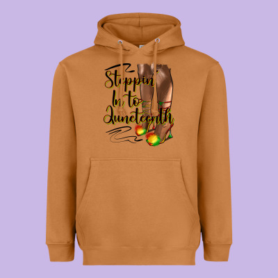 Steppin' In To Juneteenth Heels Heavyweight Hoodie Designed By Hra Design Shop