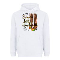 White steppin' in to juneteenth heels Heavyweight Hoodie - HRA Design Shop