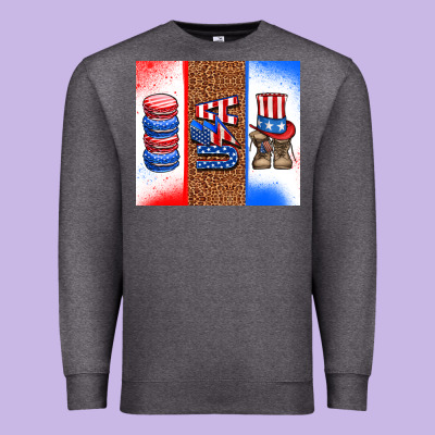 Usa Macaroon And Boots Premium Sweatshirt Designed By Adodesignshop