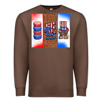 Chestnut usa macaroon and boots Premium Sweatshirt - AdoDesignShop