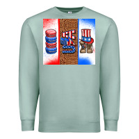 Seafoam usa macaroon and boots Premium Sweatshirt - AdoDesignShop