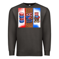 Smoke usa macaroon and boots Premium Sweatshirt - AdoDesignShop