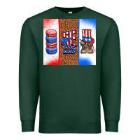 Sports Green usa macaroon and boots Premium Sweatshirt - AdoDesignShop