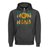 Charcoal Heather i have two titles mom and nana and i rock them bot Zipper Hoodie - texasbilliewilder