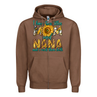 Chestnut i have two titles mom and nana and i rock them bot Zipper Hoodie - texasbilliewilder