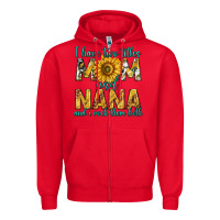 Red i have two titles mom and nana and i rock them bot Zipper Hoodie - texasbilliewilder