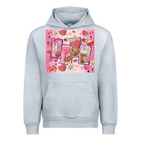 Heather Grey cafecito y chisme valentine's day Urban Hoodie - MaliasSmallBusiness