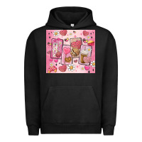 Pigment Black cafecito y chisme valentine's day Urban Hoodie - MaliasSmallBusiness