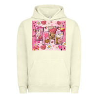Pigment Pistachio cafecito y chisme valentine's day Urban Hoodie - MaliasSmallBusiness