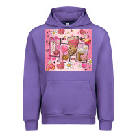 Tulip cafecito y chisme valentine's day Urban Hoodie - MaliasSmallBusiness