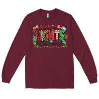 Burgundy christmas lights are my favorite color Long Sleeve Tee - Zillion Design Studio