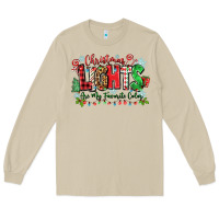 Mushroom christmas lights are my favorite color Long Sleeve Tee - Zillion Design Studio