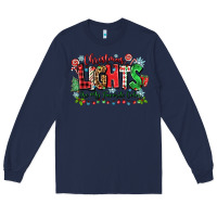 Navy christmas lights are my favorite color Long Sleeve Tee - Zillion Design Studio