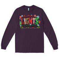 Plum christmas lights are my favorite color Long Sleeve Tee - Zillion Design Studio