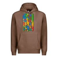 Chestnut autism american flag Premium Hoodie - MaliasSmallBusiness