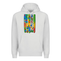 Dove Grey autism american flag Premium Hoodie - MaliasSmallBusiness