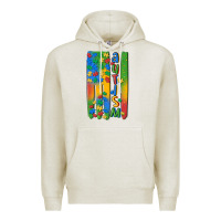 Oatmeal Heather autism american flag Premium Hoodie - MaliasSmallBusiness