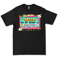 Black hello you are allowed to love books more than peop Premium Tee - Artiststas