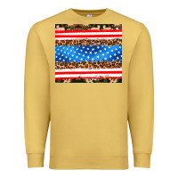 Antique Gold usa camouflage american flag Premium Sweatshirt - AdoDesignShop