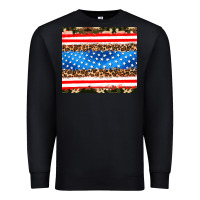 Black usa camouflage american flag Premium Sweatshirt - AdoDesignShop