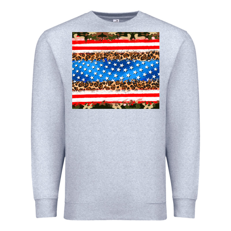 Usa Camouflage American Flag Premium Sweatshirt by AdoDesignShop | Teevron