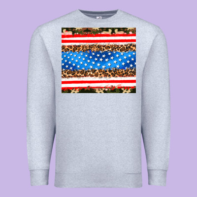 Usa Camouflage American Flag Premium Sweatshirt Designed By Adodesignshop