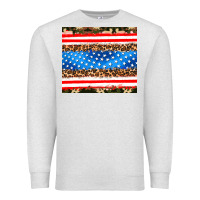 Oatmeal Heather usa camouflage american flag Premium Sweatshirt - AdoDesignShop