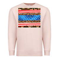 Pale Pink usa camouflage american flag Premium Sweatshirt - AdoDesignShop