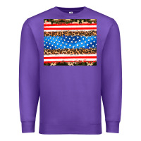 Purple usa camouflage american flag Premium Sweatshirt - AdoDesignShop
