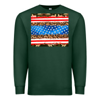 Sports Green usa camouflage american flag Premium Sweatshirt - AdoDesignShop
