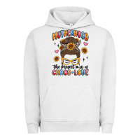 Pigment Lunar Rock motherhood the perfect mix of chaos and love Urban Hoodie - MaliasSmallBusiness