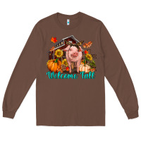 Chestnut Welcome fall pig Long Sleeve Tee - RanaPortraitStore