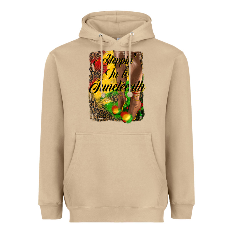 Steppin' In To Juneteenth Heavyweight Hoodie by HRA Design Shop | Teevron