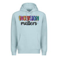Blue Mist ınclusion matters Premium Hoodie - MaliasSmallBusiness