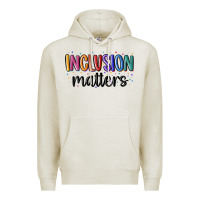 Oatmeal Heather ınclusion matters Premium Hoodie - MaliasSmallBusiness
