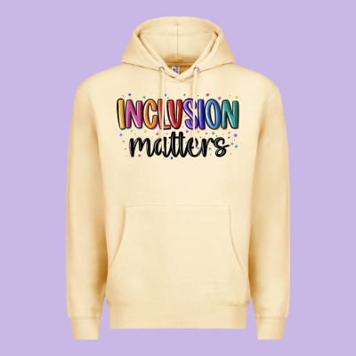 ınclusion Matters Premium Hoodie Designed By Maliassmallbusiness