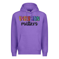 Purple ınclusion matters Premium Hoodie - MaliasSmallBusiness