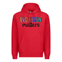 Red ınclusion matters Premium Hoodie - MaliasSmallBusiness
