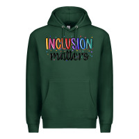 Sports Green ınclusion matters Premium Hoodie - MaliasSmallBusiness